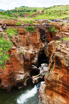 Bourkes Luck Potholes canyon scenery, South Africa