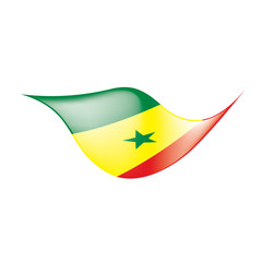 Senegal flag, vector illustration