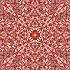 Abstract fractal mandala computer-generated illustration
