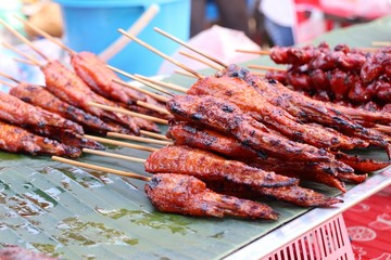 Grilled chicken at street food