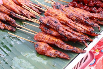 Grilled chicken at street food