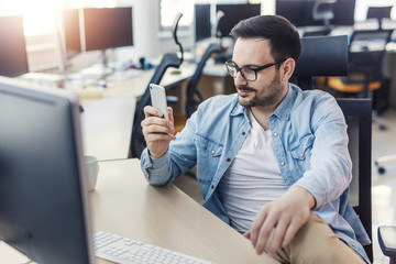 Programmer using phone