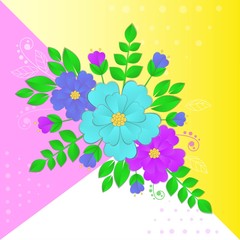 paper flowers and leaves on 