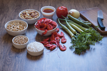 Brazilian food ingredients - Caruru typical food from Bahia