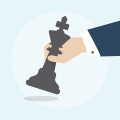 Illustration of business strategy concept