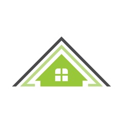 Roof top house design for building and architecture logo illustration vector