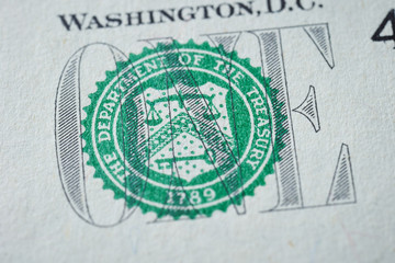 Close-up of American bills