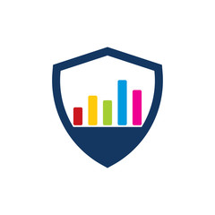 Graph Shield Logo Icon Design