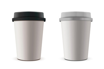 Takeaway paper cup mockup