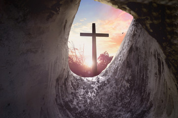 Easter Sunday	 concept:  Jesus Christ crucifixion cross