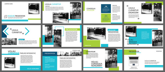 Fototapeta na wymiar Blue and green element for slide infographic on background. Presentation template. Use for business annual report, flyer, corporate marketing, leaflet, advertising, brochure, modern style.