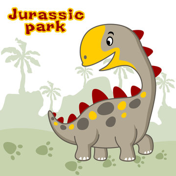 Dinosaur cartoon vector. Eps 10