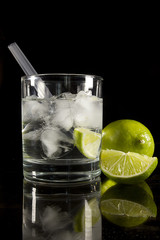 Cocktails in glasses