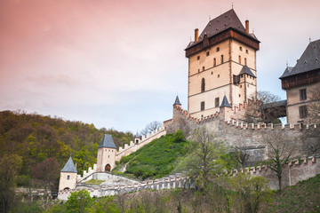 Fototapeta na wymiar Karlstejn castle, Czech Republic