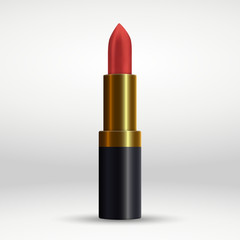 Fototapeta na wymiar Red lipstick isolated