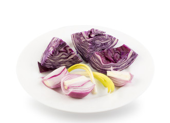 Cut of Red Cabbage