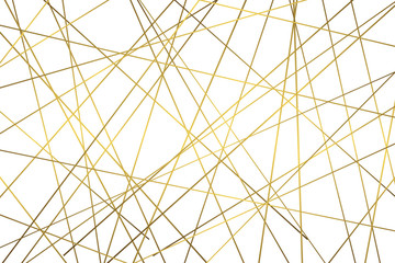 Golden geometric abstract pattern
