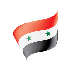 Syria flag, vector illustration
