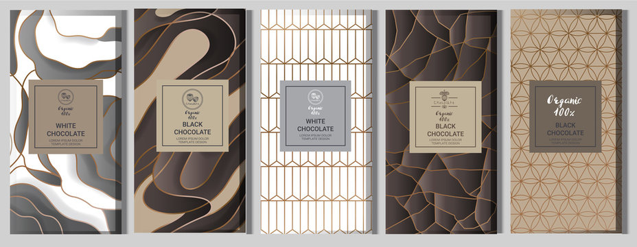 Collection of design elements,labels,icon,frames, for packaging,design of luxury products.for perfume,soap,wine, lotion.Made with golden foil.Isolated on geometric background.vector illustration