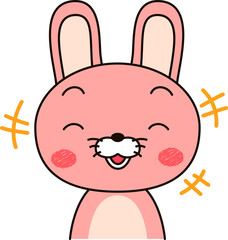 Rabbit expression laugh
