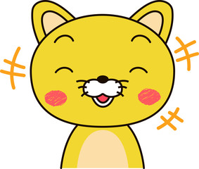 Cat expression laugh
