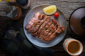Pork grill  Japanese cooking style.