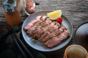 Pork grill  Japanese cooking style.