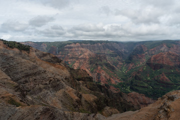 Waimea Canyon on Kauai, Hawaii, in winter