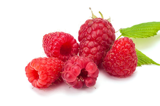 Fresh rasberry isolated