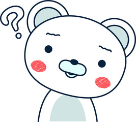 Polar bear expression Doubt