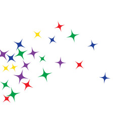 Colorful Stars Confetti, Mystery Sparkling Vector Background. Trendy Glowing Magic Glitter, Lights. Festive Falling Colorful Stars Confetti for Ads, Posters. 