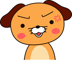 Dog expression Get angry