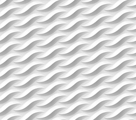 Seamless wavelike white-gray pattern