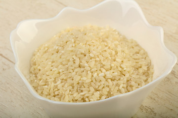 Raw rice heap