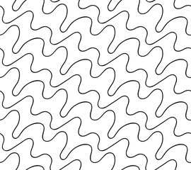 Vector floral background of drawn lines