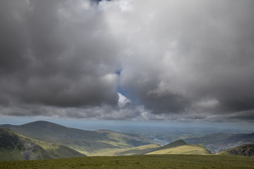 Sturmwolken &uuml;ber dem Mount Snowdon