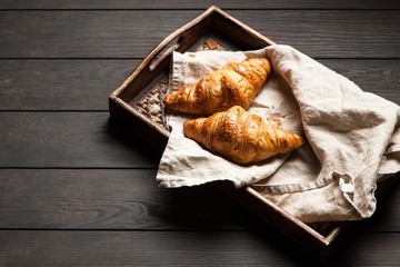 Fresh butter croissants