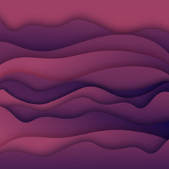 Gradient paper cut pattern background