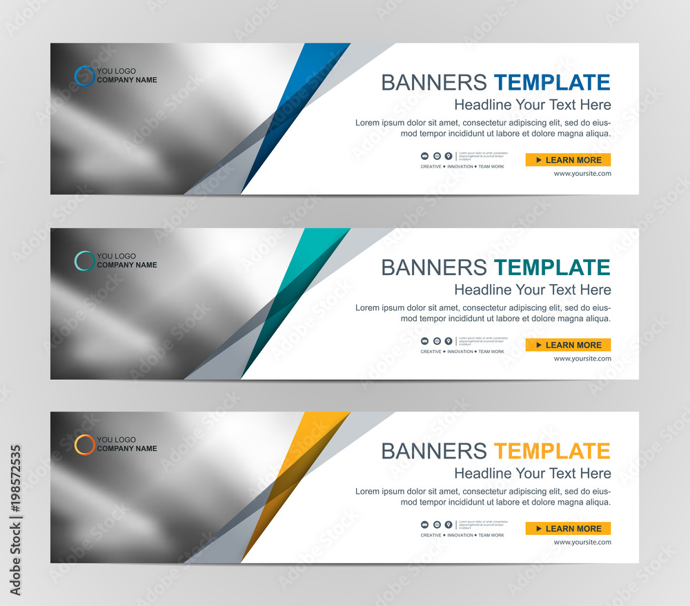 Wall mural abstract web banner design background or header templates