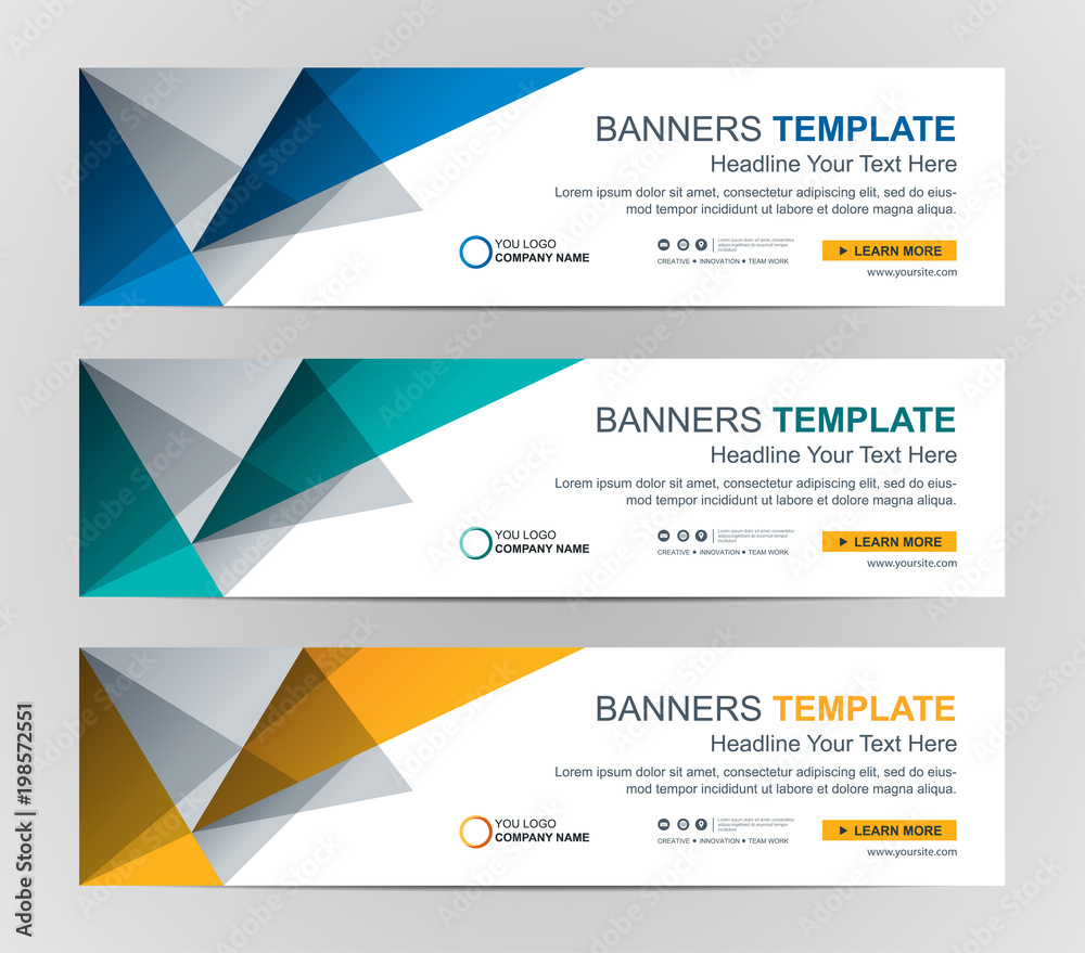 Wall mural abstract web banner design background or header templates