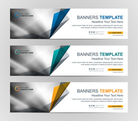 Abstract Web banner design background or header Templates