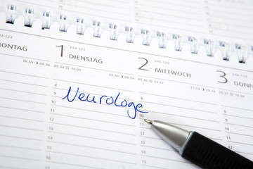 Eintrag im Kalender: Neurologe