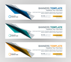 Abstract Web banner design background or header Templates