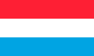 The Flag Of Luxembourg. National symbol of the state. Vector illustration.
