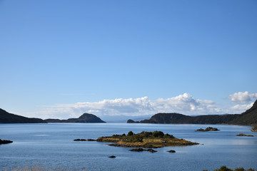 Fototapeta premium Baie de Lapataia en Terre de Feu en Argentine