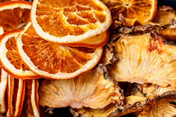 Dried fruit close-up.