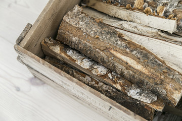 Crate of firewood