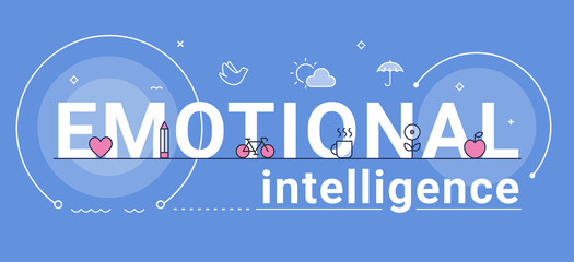 Emotional Intelligence, Feeling and Mental Health Concept Vector Illustration