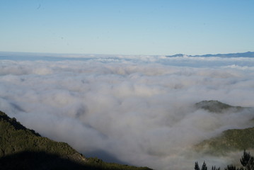 Over the white clouds