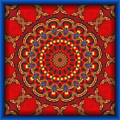 abstrakt fraktal mandala design